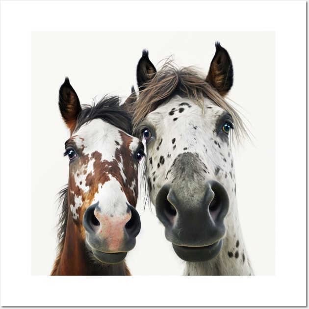 Curious Horses Wall Art by UniqueMe